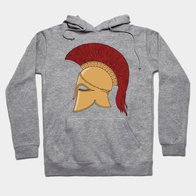 Corinthian Helmet Hoodie by AzureLionProductions